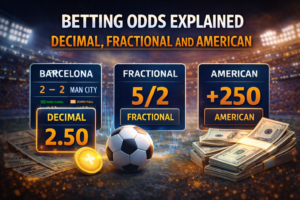Betting Odds Explained, Decimal, Fractional and American (2)