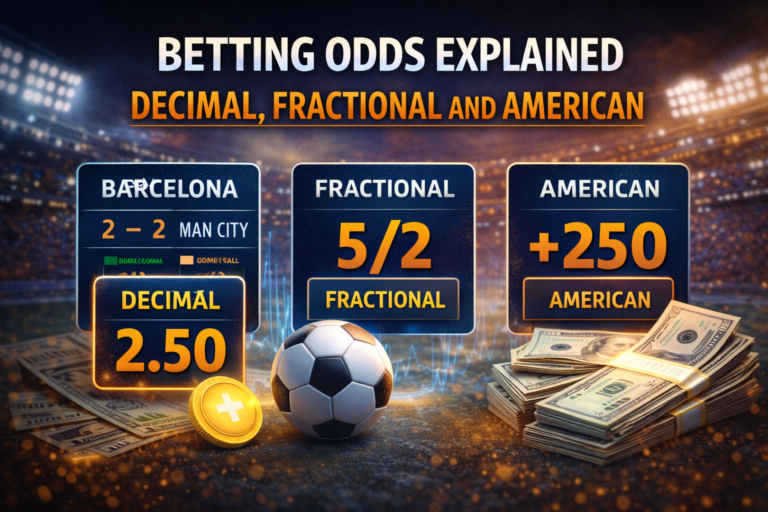 Betting Odds Explained, Decimal, Fractional and American (2)